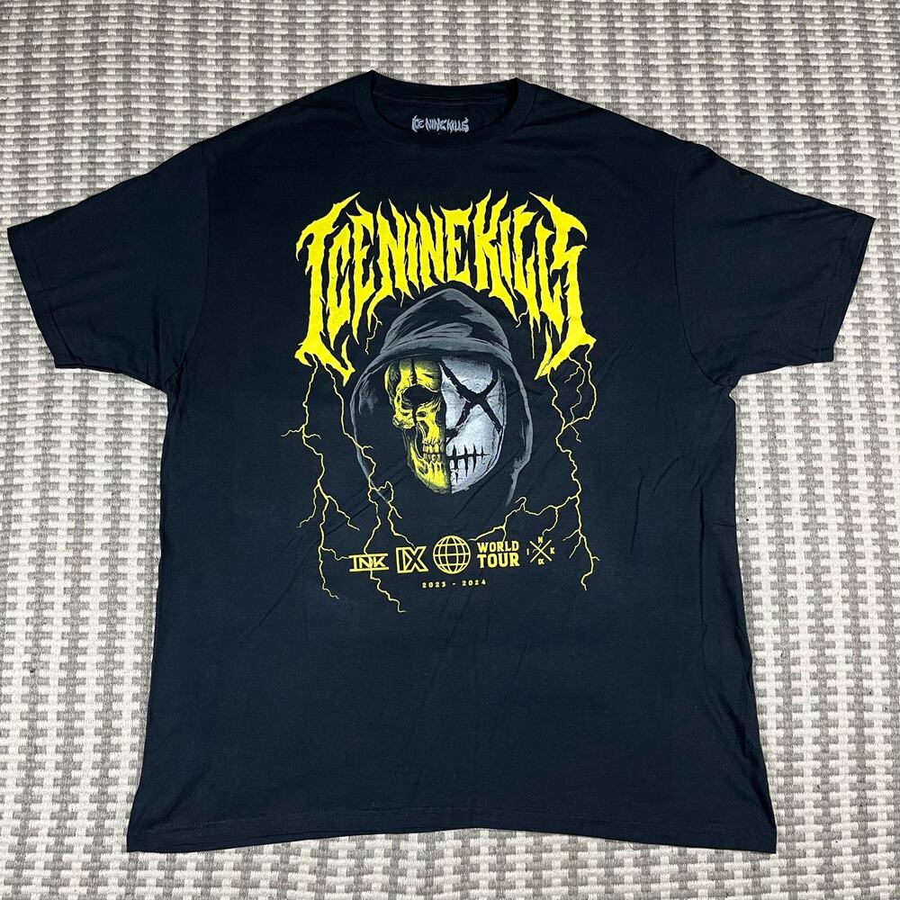 Official Ice Nine Kills World Tour 2023 2024 Shirt Metallica Mens Sz XL New